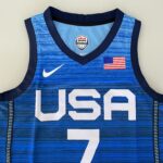 Camiseta Regata Basquete USA EUA Seleção Estados Unidos Durant 7 2020 Nike Azul - Imagem 18