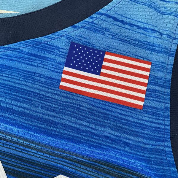 Camiseta Regata Basquete USA EUA Seleção Estados Unidos Durant 7 2020 Nike Azul - Imagem 20