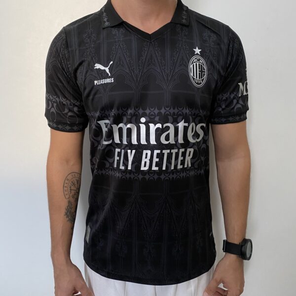 Camisa Milan Third Black Torcedor 2024 Puma Pleasures - Imagem 1