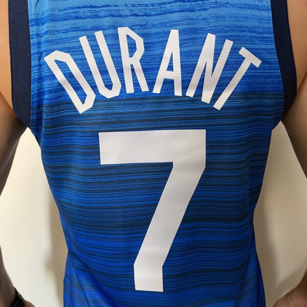 Camiseta Regata Basquete USA EUA Seleção Estados Unidos Durant 7 2020 Nike Azul - Imagem 13