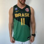 Camiseta Regata Basquete Brasil Gui Santos 11 Verde 2024 Nike - Imagem 2