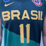 Camiseta Regata Basquete Brasil Gui Santos 11 Verde 2024 Nike - Imagem 6