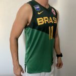 Camiseta Regata Basquete Brasil Gui Santos 11 Verde 2024 Nike - Imagem 10