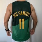 Camiseta Regata Basquete Brasil Gui Santos 11 Verde 2024 Nike - Imagem 13