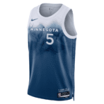 Camiseta Regata NBA Minnesota Timberwolves - Anthony Edwards 5 - City Edition Swingman Branca 2024 Nike - Imagem 2