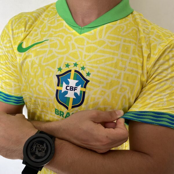 Camisa Brasil Seleção Brasileira Home Amarela Jogador Copa América 2024/25 Nike - Imagem 10