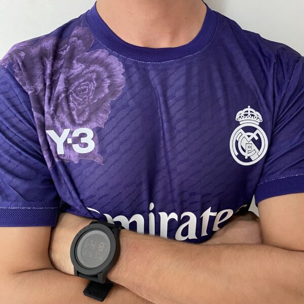 Camisa Real Madrid 4th Versão Jogador 2025 Edição Especial Adidas Y-3 Roxa - Imagem 7