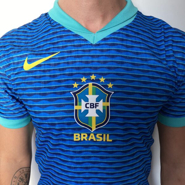 Camisa Brasil Seleção Brasileira Away Azul Jogador Copa América 2024/25 Nike - Imagem 3