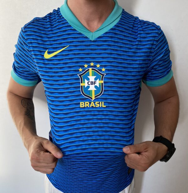 Camisa Brasil Seleção Brasileira Away Azul Jogador Copa América 2024/25 Nike - Imagem 10