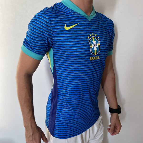 Camisa Brasil Seleção Brasileira Away Azul Jogador Copa América 2024/25 Nike - Imagem 12