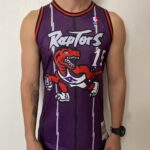 Camiseta Regata NBA Toronto Raptors 15 Carter Mitchell & Ness Roxa 1998/99