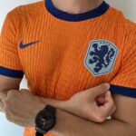 Camisa Seleção Holanda Home Versão Jogador EuroCopa 2024 Laranja Nike - Imagem 11