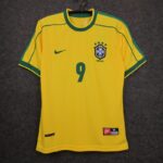 Camisa Retrô Clássica Seleção Brasileira Brasil – Nike Masculina – Amarela – 1998 - Imagem 17