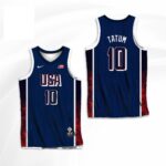 Camiseta Regata Basquete USA EUA Seleção Estados Unidos Olimpíadas Paris 2024 Azul Nike - Imagem 3