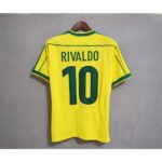 Camisa Retrô Clássica Seleção Brasileira Brasil – Nike Masculina – Amarela – 1998 - Imagem 19