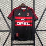 Camisa Retrô Milan Third 1998/1999 Adidas Preta