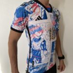 Camisa Seleção Japão - Edição Especial Versão Anime - Dragon-Ball Z - Tsubasa 10 - Versão Jogador 2022/23 Adidas - Branca - Imagem 10