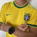 Camisa Retrô Clássica Seleção Brasileira Brasil – Nike Masculina – Amarela – 1998 - Imagem 12