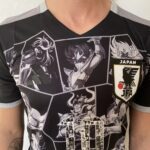 Camisa Seleção Japão - Edição Especial Versão Anime - Cavaleiros do Zodíaco - Tsubasa 10 - Versão Jogador 2022/23 Adidas - Preta - Imagem 3