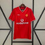 Camisa Retrô Manchester United Home 2001/2002 Umbro Vermelha