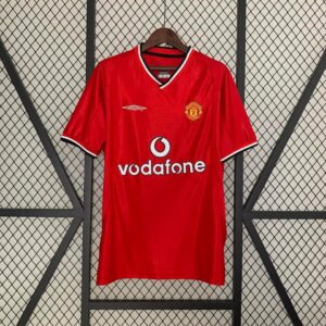 Camisa Retrô Manchester United Home 2001/2002 Umbro Vermelha