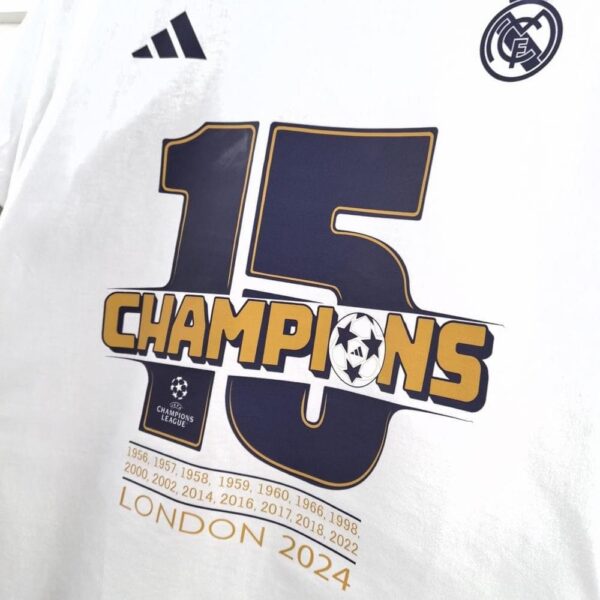 Camisa Real Madrid Comemorativa Champions League 15 Vezes Campeão Adidas - Imagem 5