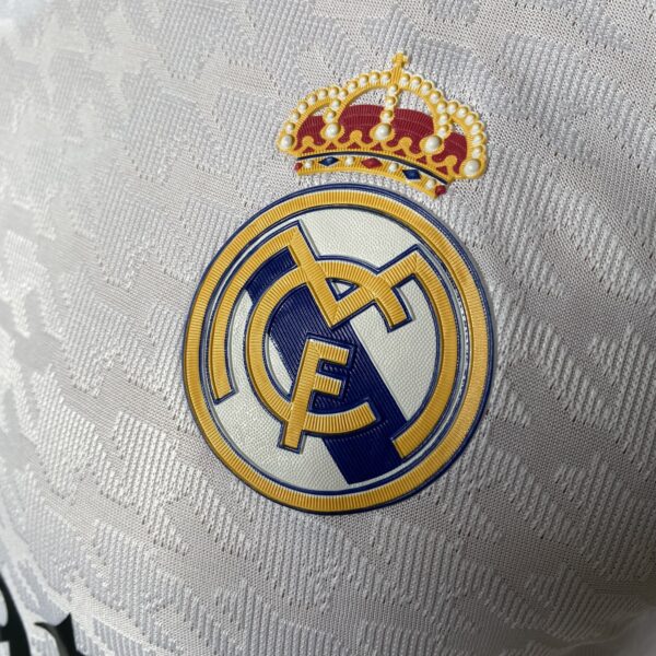 Camisa Real Madrid Home Versão Jogador 24/2025 Adidas Branca - Imagem 5