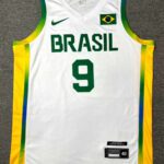 Camiseta Regata Basquete Brasil Olimpíadas 2024 Paris Branca 2024-2025 Nike