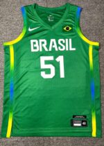 Camiseta Regata Basquete Brasil Olimpíadas 2024 Paris Verde 2024-2025 Nike