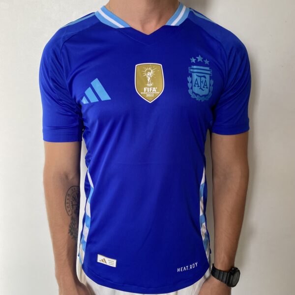 Camisa Seleção Argentina Away Patch Copa do Mundo Catar 2024/25 Adidas - Versão Jogador - Imagem 1