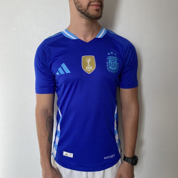 Camisa Seleção Argentina Away Patch Copa do Mundo Catar 2024/25 Adidas - Versão Jogador - Imagem 2