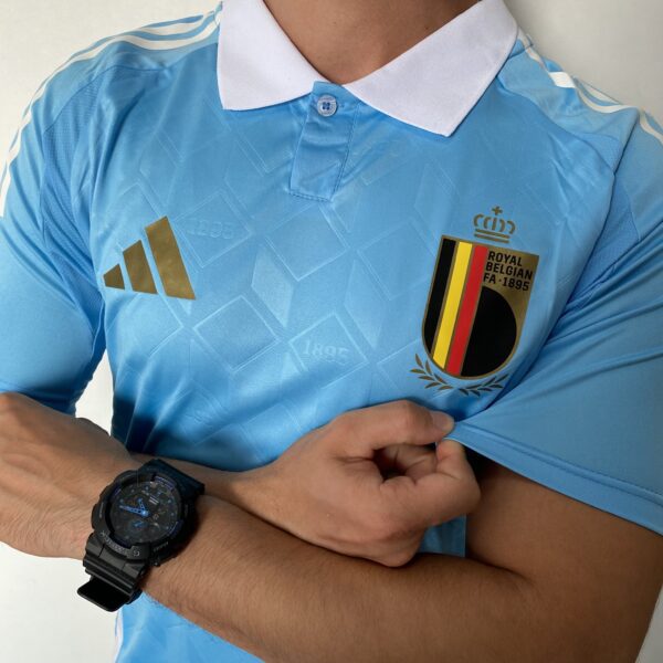 Camisa Seleção Bélgica Away Versão Jogador EuroCopa 2024/25 Adidas Azul - Imagem 9
