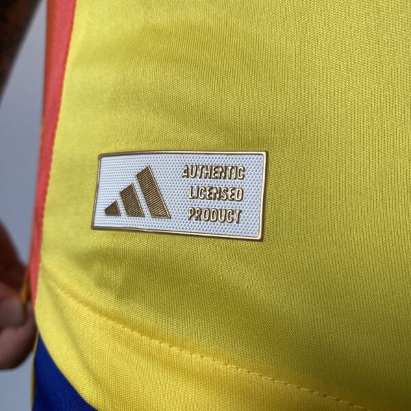 Camisa Seleção Colômbia Home Versão Jogador Copa América 2024/25 Amarela Adidas - Imagem 12