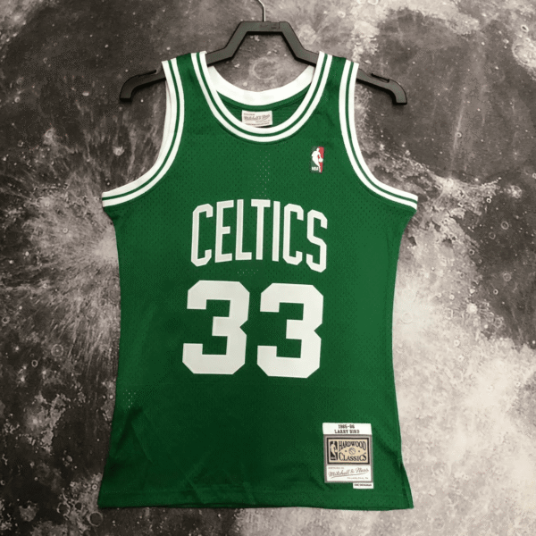 Camiseta Regata Basquete NBA Boston Celtics 33 Larry Bird Mitchell & Ness Verde 1985/86 - Imagem 26