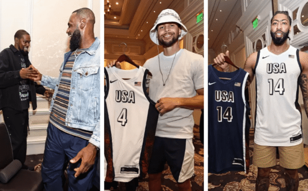 Camiseta Regata Basquete USA EUA Seleção Estados Unidos Olimpíadas Paris 2024 Azul Nike - Imagem 12