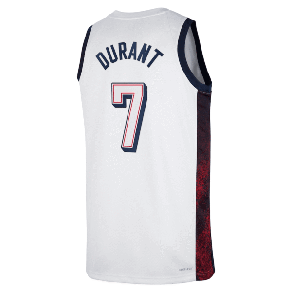 Camiseta Regata Basquete USA EUA Seleção Estados Unidos Jogos Olimpícos Paris 2024 Branca Nike - Imagem 20