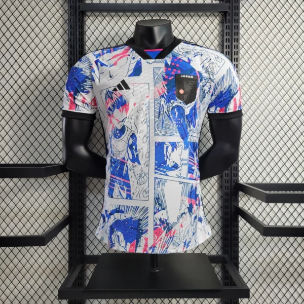 Camisa Seleção Japão - Edição Especial Versão Anime - Dragon-Ball Z - Tsubasa 10 - Versão Jogador 2022/23 Adidas - Branca - Imagem 21