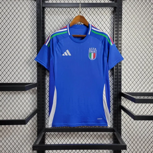 irenigerreogoe Camisa Seleção Itália Home Versão Torcedor EuroCopa 2024 Azul Adidas - Imagem 1