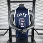 Camiseta Regata Basquete USA EUA Seleção Estados Unidos Olimpíadas Paris 2024 LeBron James 6 Azul Nike - Imagem 20
