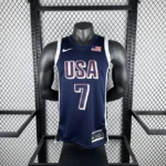 Camiseta Regata Basquete USA EUA Seleção Estados Unidos Olimpíadas Paris 2024 Azul Nike - Imagem 23