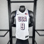 Camiseta Regata Basquete USA EUA Seleção Estados Unidos Jogos Olimpícos Paris 2024 Branca Nike - Imagem 11