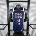 Camiseta Regata Basquete USA EUA Seleção Estados Unidos Olimpíadas Paris 2024 Azul Nike - Imagem 28