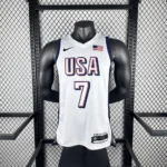 Camiseta Regata Basquete USA EUA Seleção Estados Unidos Jogos Olimpícos Paris 2024 Branca Nike - Imagem 3