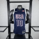 Camiseta Regata Basquete USA EUA Seleção Estados Unidos Olimpíadas Paris 2024 Azul Nike - Imagem 17