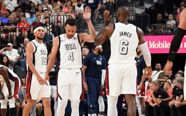 Camiseta Regata Basquete USA EUA Seleção Estados Unidos Olimpíadas Paris 2024 LeBron James 6 Branca Nike - Imagem 31
