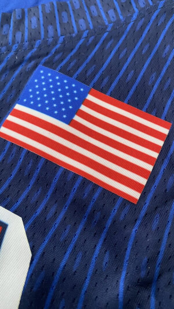 Camiseta Regata Basquete USA EUA Seleção Estados Unidos Olimpíadas Paris 2024 LeBron James 6 Azul Nike - Imagem 26