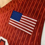 Camiseta Regata Basquete USA EUA Seleção Estados Unidos Olimpíadas Paris 2024 Stephen Curry 4 Vermelha Nike - Imagem 4