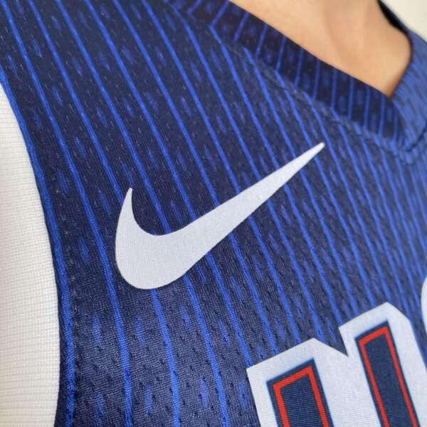 Camiseta Regata Basquete USA EUA Seleção Estados Unidos Olimpíadas Paris 2024 LeBron James 6 Azul Nike - Imagem 5