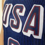 Camiseta Regata Basquete USA EUA Seleção Estados Unidos Olimpíadas Paris 2024 LeBron James 6 Azul Nike - Imagem 7