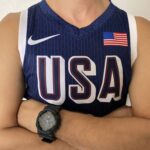 Camiseta Regata Basquete USA EUA Seleção Estados Unidos Olimpíadas Paris 2024 LeBron James 6 Azul Nike - Imagem 8